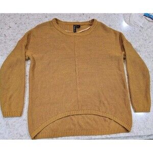Free For All FREE PEOPLE size XS Mustard Yellow Sweater